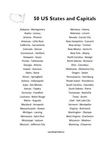 what's the capital of pennsylvania|list of 50 states and capitals.